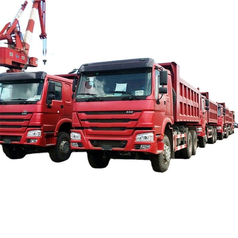 5.3-6.2M Cargo Tank Length Chinese Second Hand Sinotruk Howo 6x4 371hp Dump Trucks