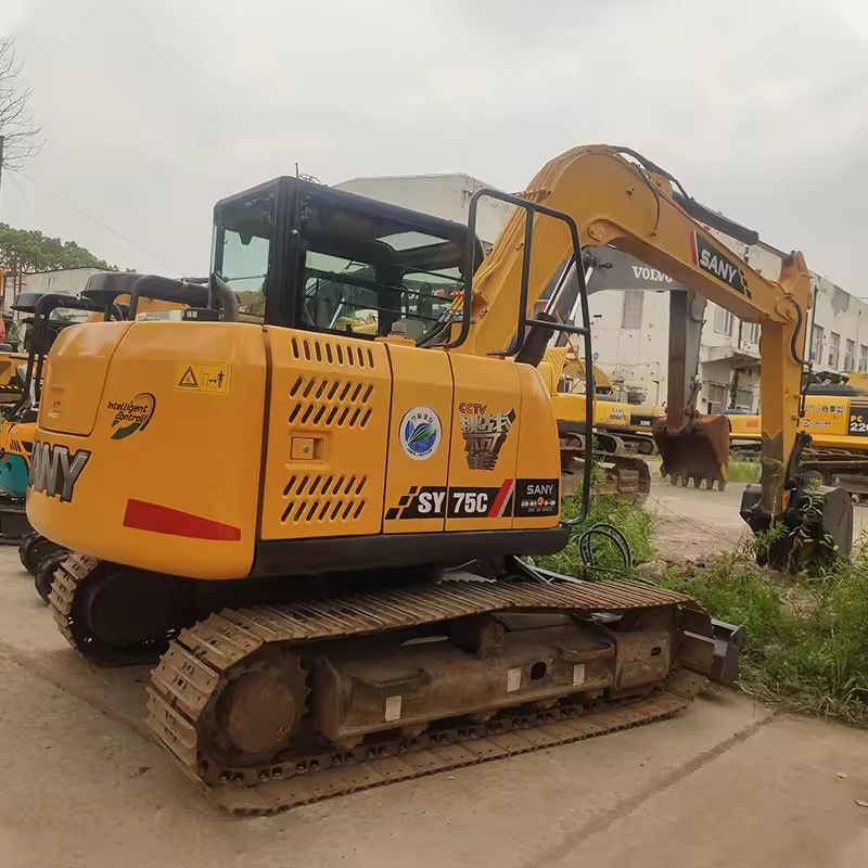 Sany 8 Ton Excavator Second Hand Digger 0-2000 Working Hours Machine Weight 7280 KG
