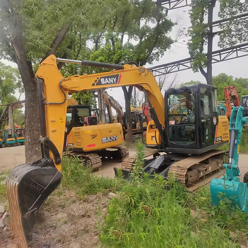 Sany 8 Ton Excavator Second Hand Digger 0-2000 Working Hours Machine Weight 7280 KG