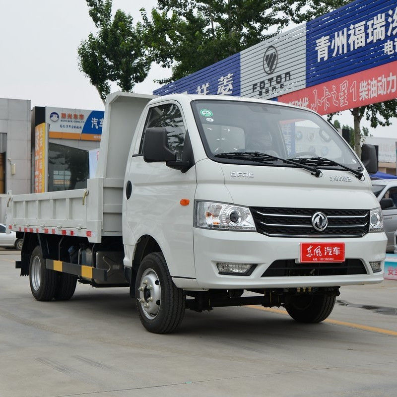 Used Dongfeng W17 102hp Left Hand Drive 2 Seats 2 Airbags Single Row 4*2 Light Dump Truck