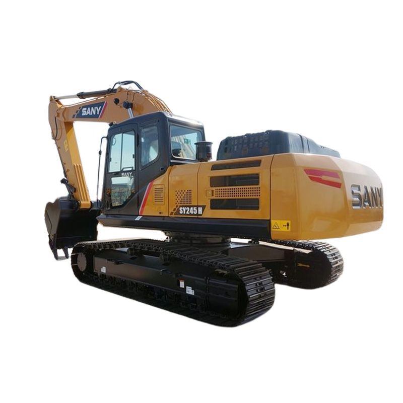 SANY SY245H 24 Tons Used Excavator Crawler at Manufacturing Plant with Yellow Color