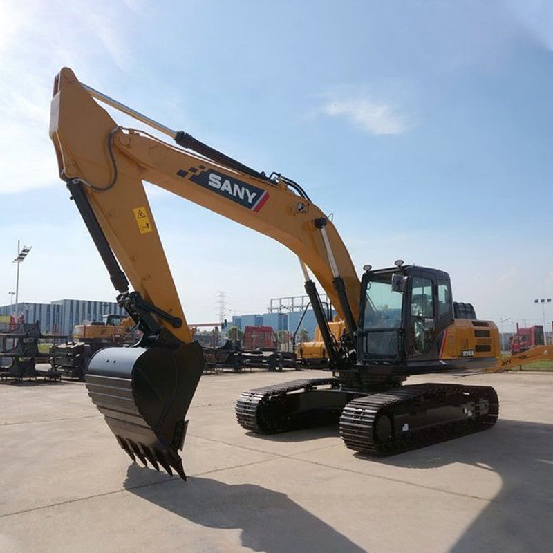SANY SY245H 24 Tons Used Excavator Crawler at Manufacturing Plant with Yellow Color