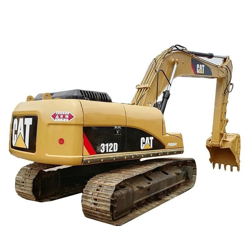 90% Caterpillar Cat 312D Crawler Excavator in Good Condition for Construction Machinery