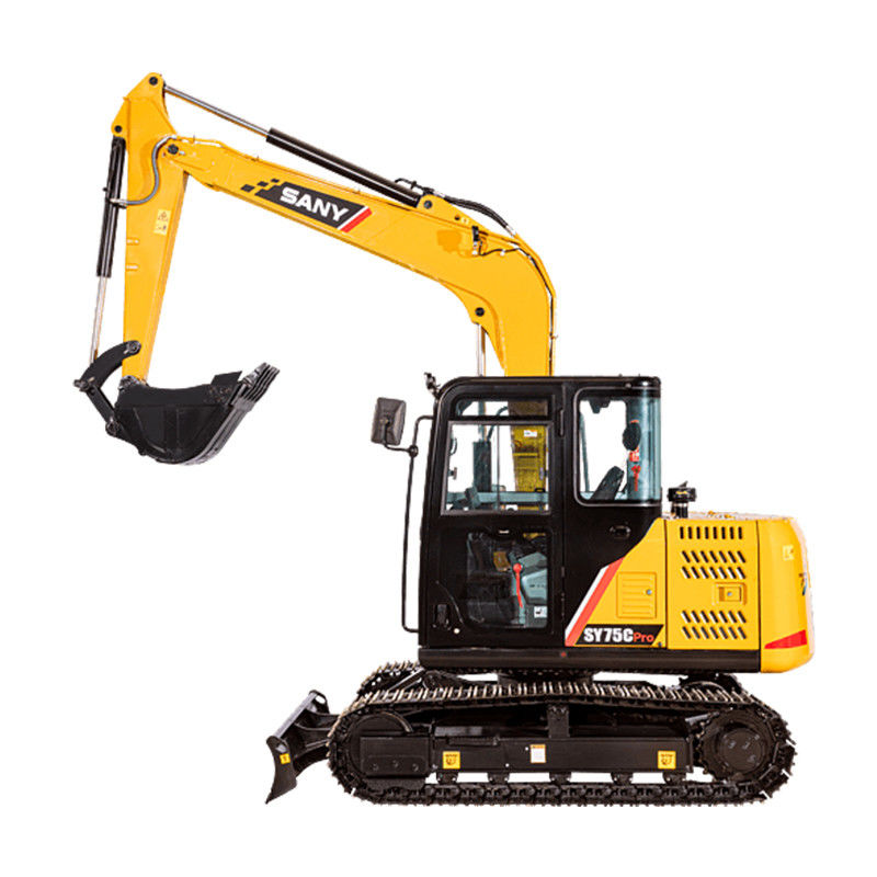 Max Digging Radius 6240 SANY SY75C Pro 7tons Hydraulic Crawler Used Small Excavator
