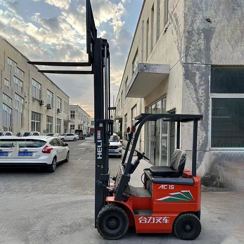 Hydraulic Service Brake 3m CPD15 1.5 Ton Heli Used Electric Forklift for Your Business