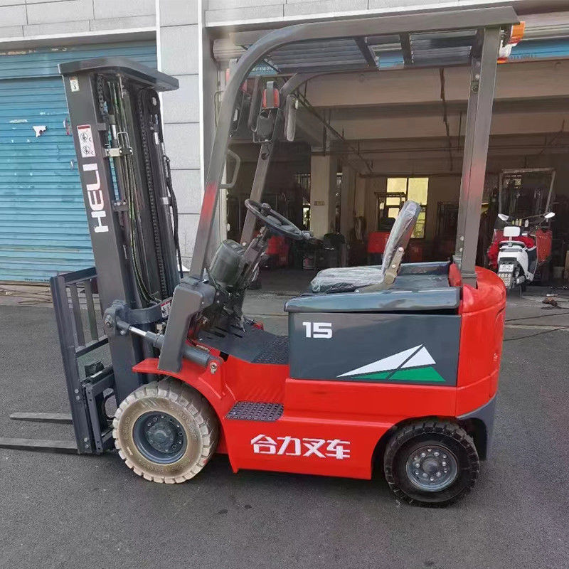 Hydraulic Service Brake 3m CPD15 1.5 Ton Heli Used Electric Forklift for Your Business