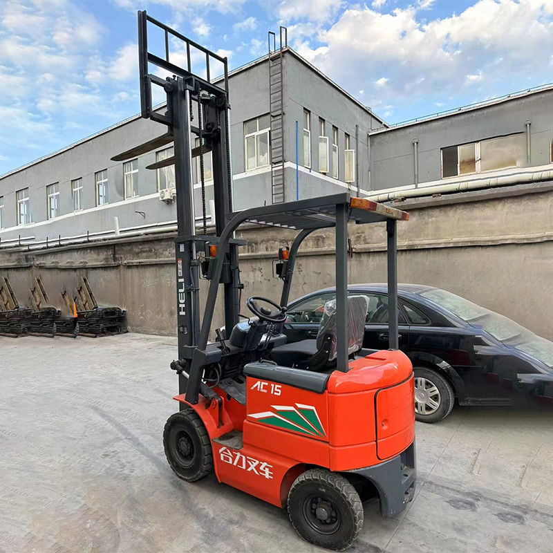 Hydraulic Service Brake 3m CPD15 1.5 Ton Heli Used Electric Forklift for Your Business