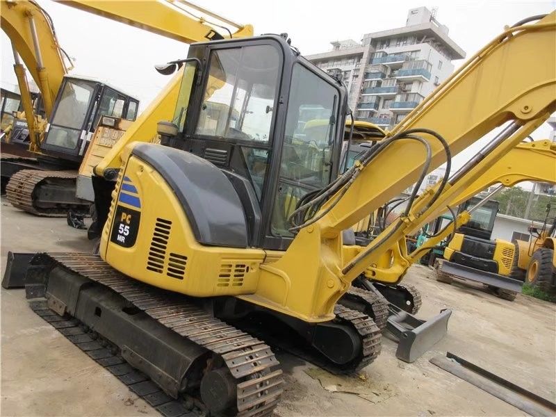Original Color Good Condition Komatsu PC55 Mini Track Used Caterpillar Excavator