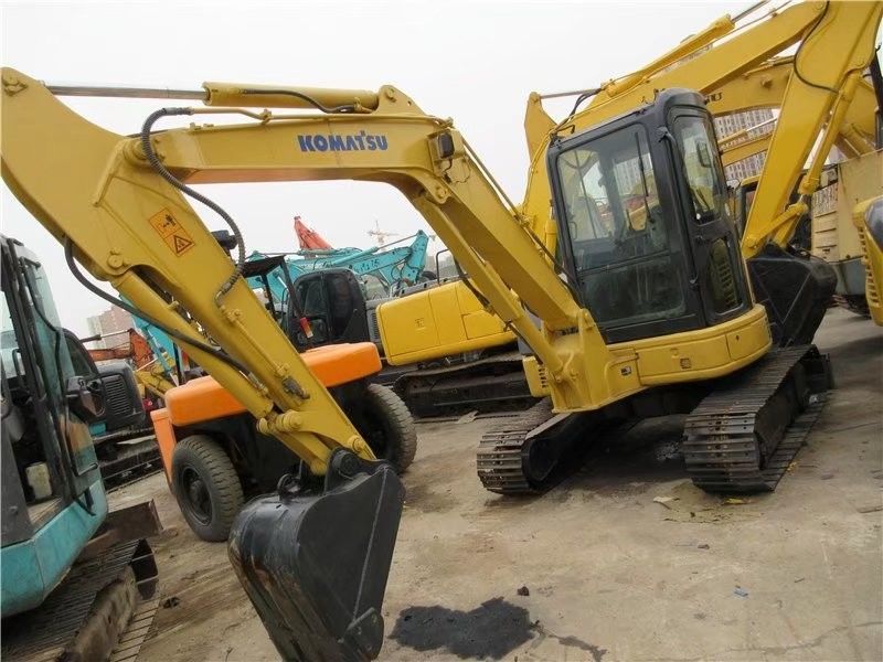 Original Color Good Condition Komatsu PC55 Mini Track Used Caterpillar Excavator
