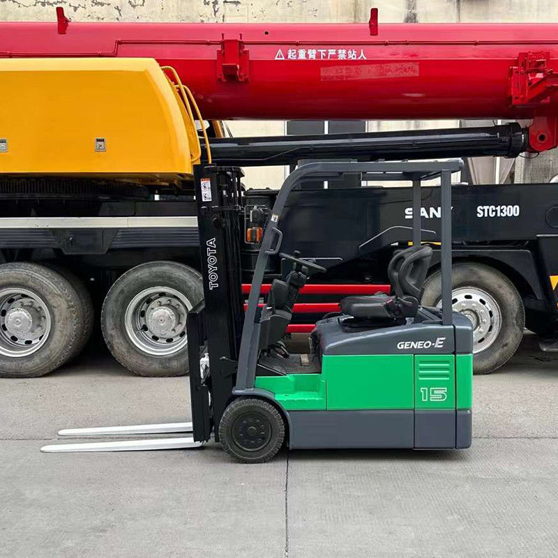 Green 1.5 Tons Electric Forklift Working Hours 0-2000 Easy to Maintain