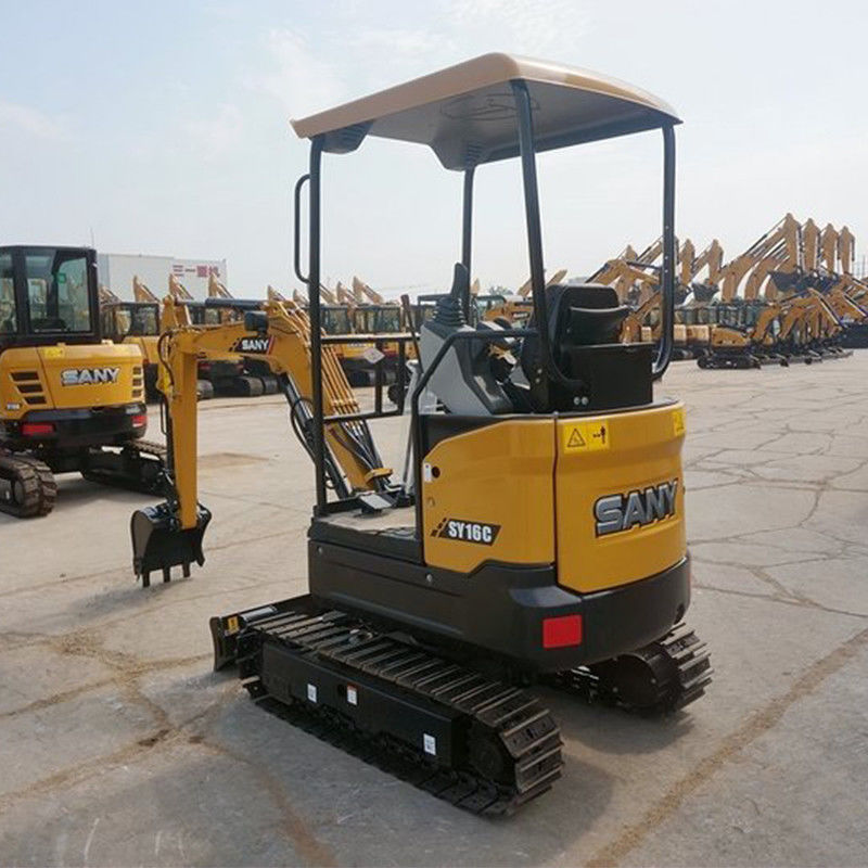 SANY SY16C 1ton Mini Excavator with Imported Hydraulic Pump and 3665mm Digging Height