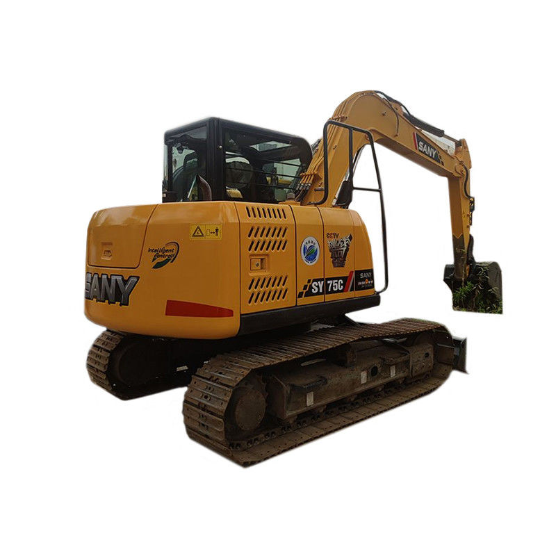 7.5 Ton Crawler Excavator Used Sany SY75C Excavator with ISUZU Engine and Other Hydraulic Pump