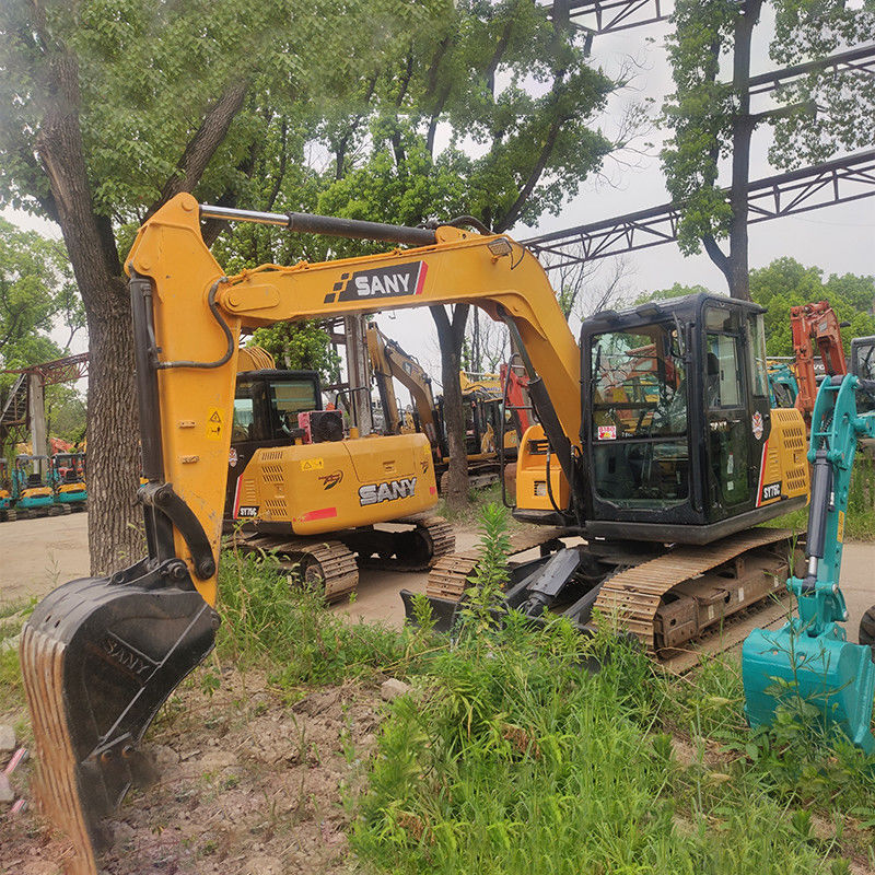 7.5 Ton Crawler Excavator Used Sany SY75C Excavator with ISUZU Engine and Other Hydraulic Pump
