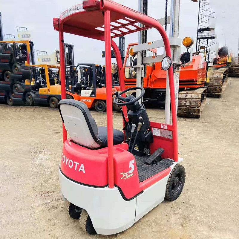 Warehouse Material Handling 0.5ton Used Toyota Electric Forklift with Fork Width 150m