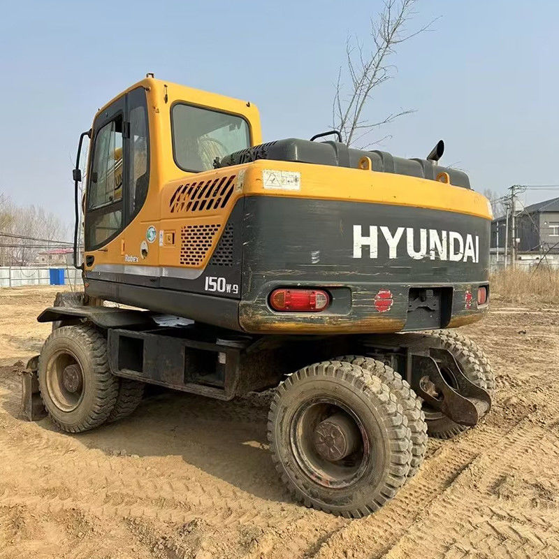 Hyundai Origin Machine Wheel Excavator Used 150W-9 Excavators for Sell