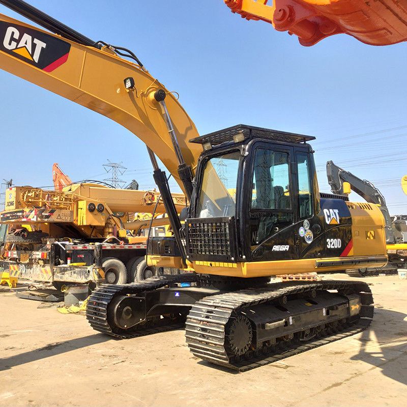 Original Color 20 Ton Used Caterpillar Cat Excavator 320d with Working Hours 4001-6000