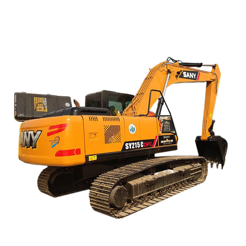 Used Sany SY215c Crawler Excavator 21.5 Ton with Original Color and 4.9L Displacement