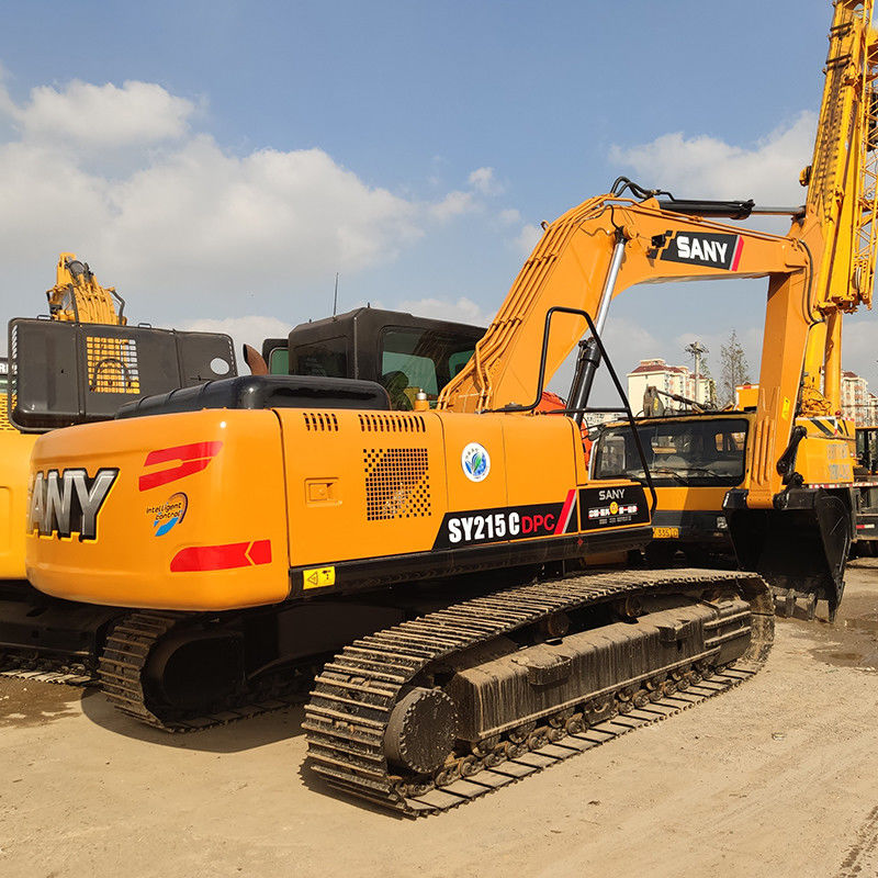 Used Sany SY215c Crawler Excavator 21.5 Ton with Original Color and 4.9L Displacement