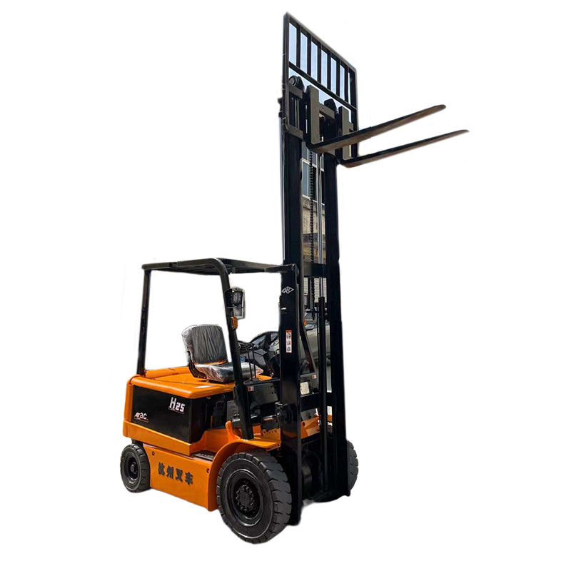 Non-slip Off-road Tire 2 Doors 2.5ton Electric Forklift with 2500 kg Weight