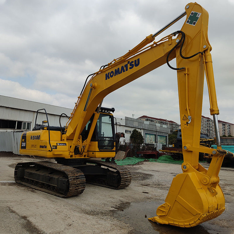 20 Ton Komatsu PC 200 Japan Used Excavator with and 3.1/4.2/5.5km/h Walking Speed