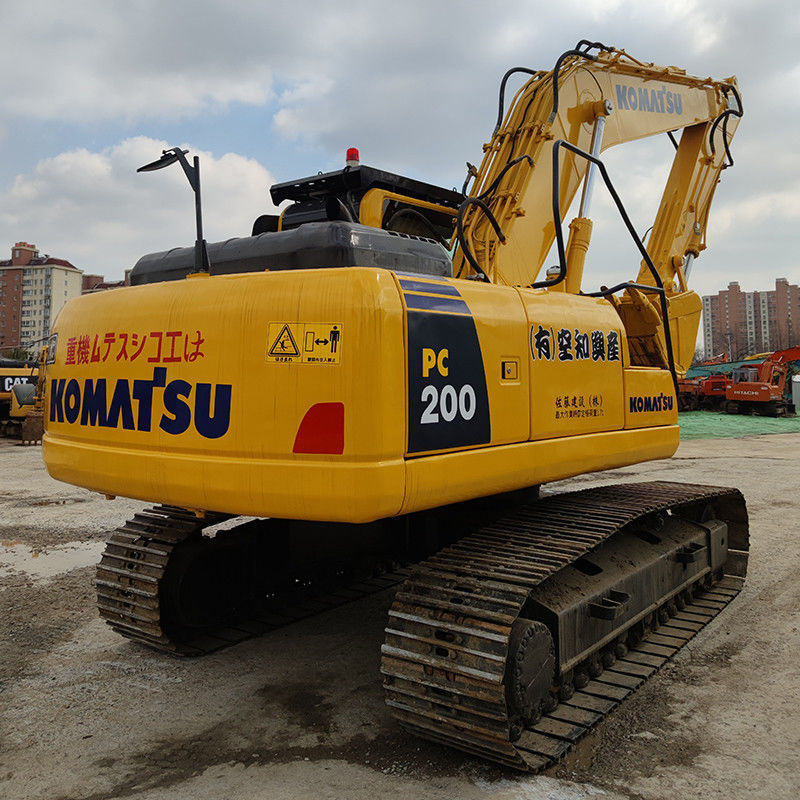 20 Ton Komatsu PC 200 Japan Used Excavator with and 3.1/4.2/5.5km/h Walking Speed