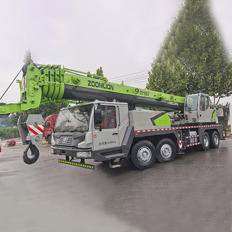 Used Zoomlion Crane Truck 55 Ton Telescopic Hydraulic Cranes with 8-Cylinder Diesel Engine