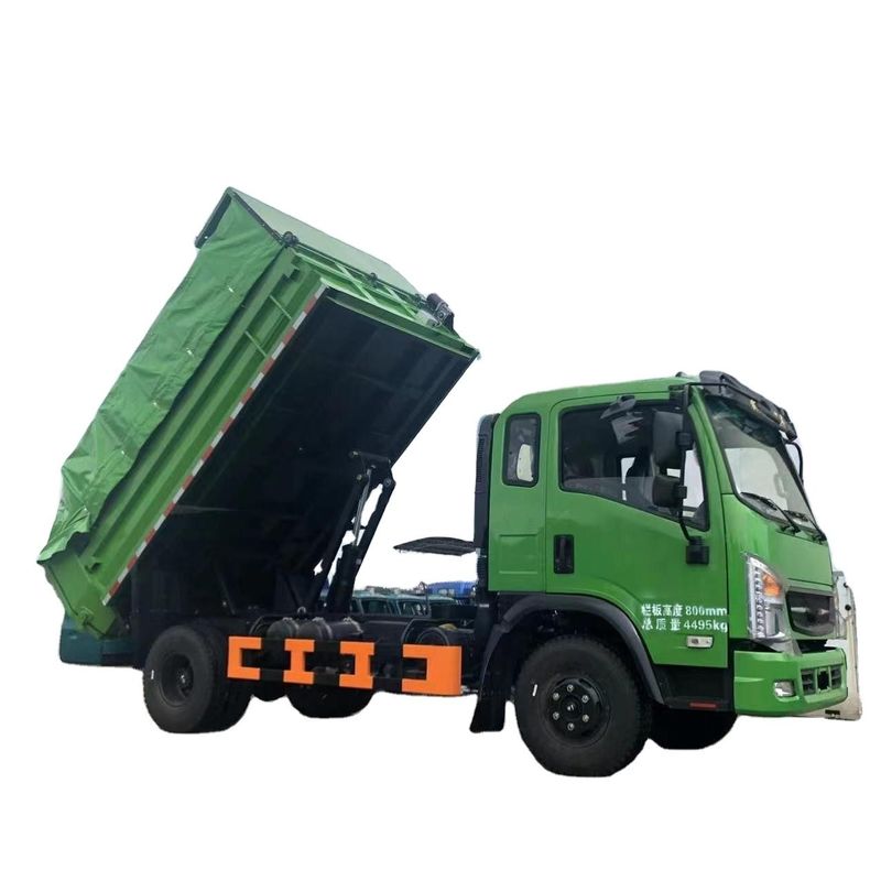 156HP EURO-V Emission Light Dump Tipper Truck in Diesel Fuel Type No Cruise Control