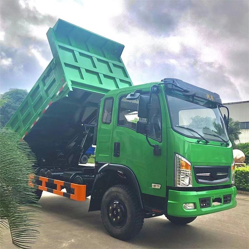 156HP EURO-V Emission Light Dump Tipper Truck in Diesel Fuel Type No Cruise Control