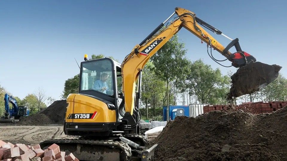 Sany 35u Crawl Excavator 4855mm Maximum Digging Height and 5.8 Ton Operating Weight