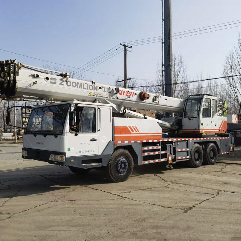 RY25V 39m Hydraulic Arm Crane 25 Ton Used Crane Trucks White Max. Lifting Load 45TON