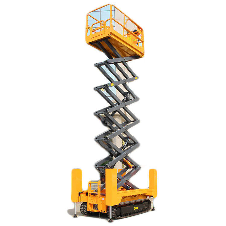 Heavy-Duty Electric Motor Diesel Hydraulic Scissor Car Lift with 1670x740mm Table Siz