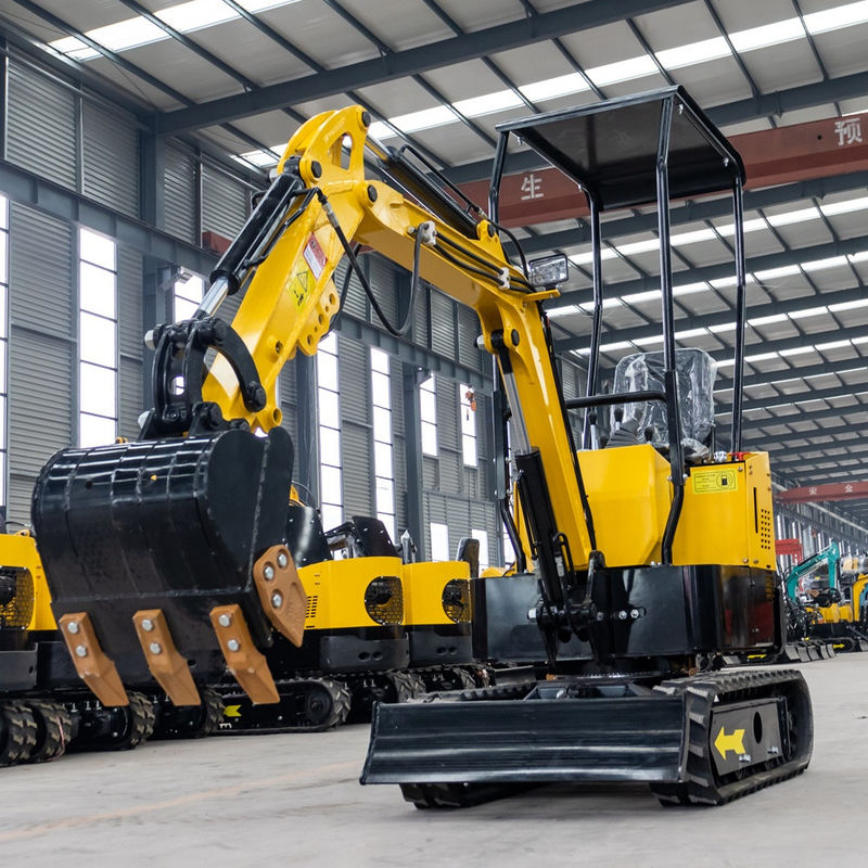 8.2 kW Diesel Engine 0.8-1 Ton Mini Excavator with Maximum Digging Depth of 1650mm
