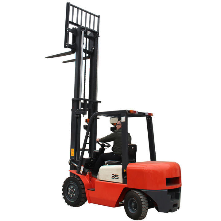 Second Hand 5 Tons Forklift with Heli Isuzu Engine Rated Lifting Capacity 3 Tons