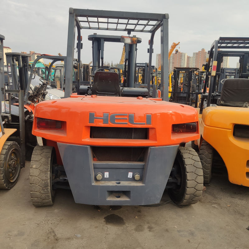 Second Hand 5 Tons Forklift with Heli Isuzu Engine Rated Lifting Capacity 3 Tons