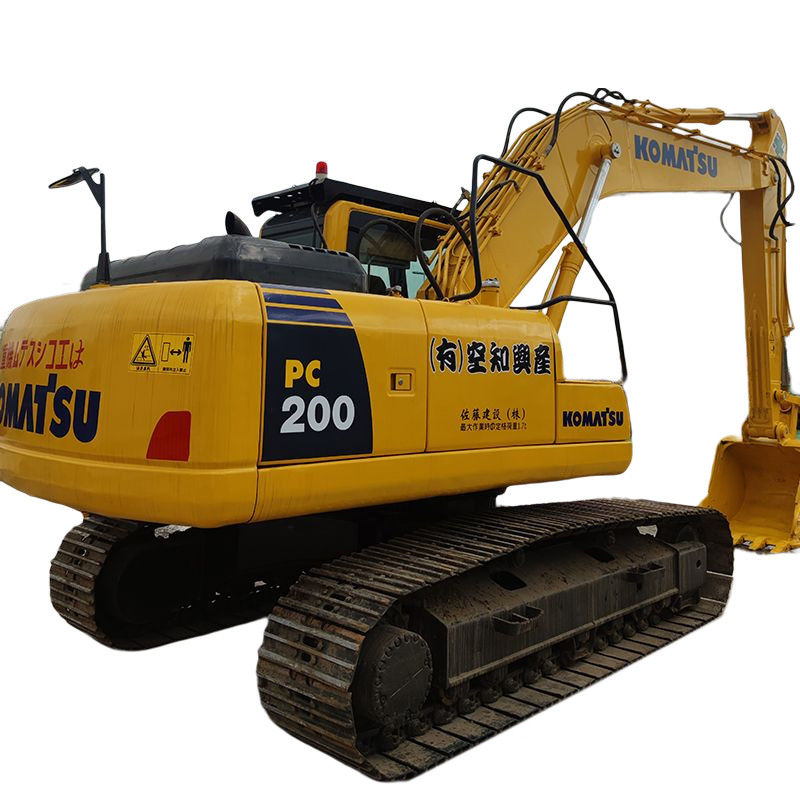 Hot Item in Second Hand Komatsu PC200 Excavator with 3.1/4.2/5.5km/h Walking Speed