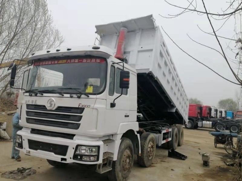 39000kg Curb Weight Shacman F3000 8x4 Tipper Truck Dump Truck 6.2-8m Cargo Tank Length