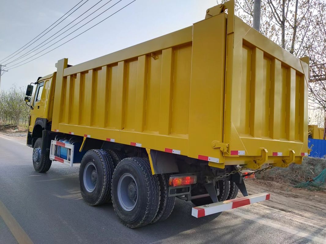 Used HOWO 6x4 Tipper Truck Dump Truck with 6 Cylinders and 126000kg Curb Weight