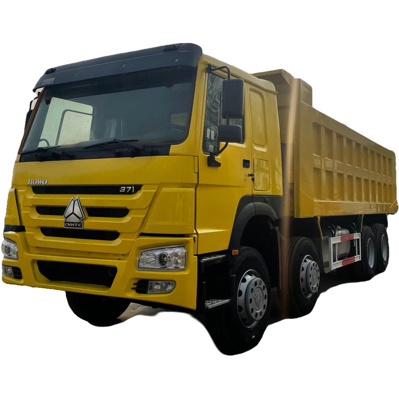 400-500L Fuel Tank Capacity HOWO 8x4 371hp Dump Tipper Truck with Air Suspension