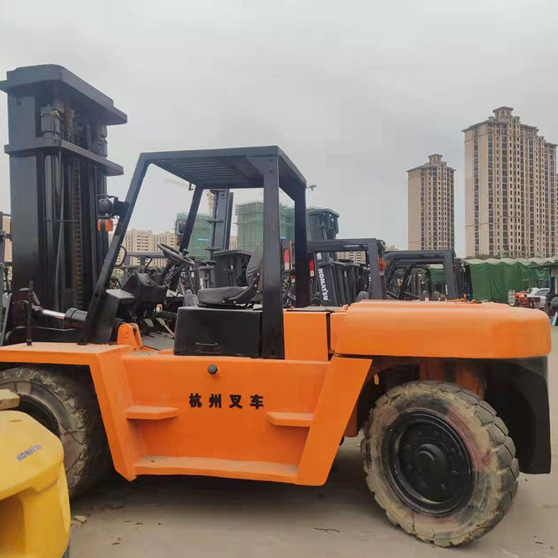 4.5m Lifting Diesel Forklift with Non-slip Off-road Tire and 10ton Capacity