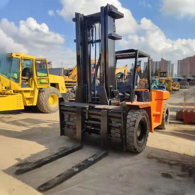 4.5m Lifting Diesel Forklift with Non-slip Off-road Tire and 10ton Capacity