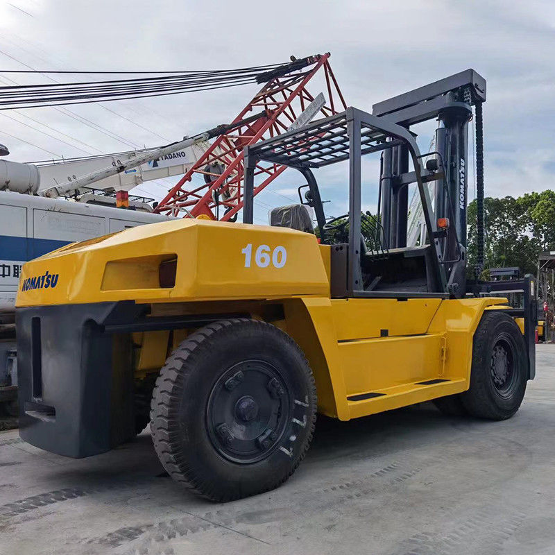 Farms 16 Ton Diesel Used Forklift Komatsu with 4m Lifting Height and Fork Width 150m