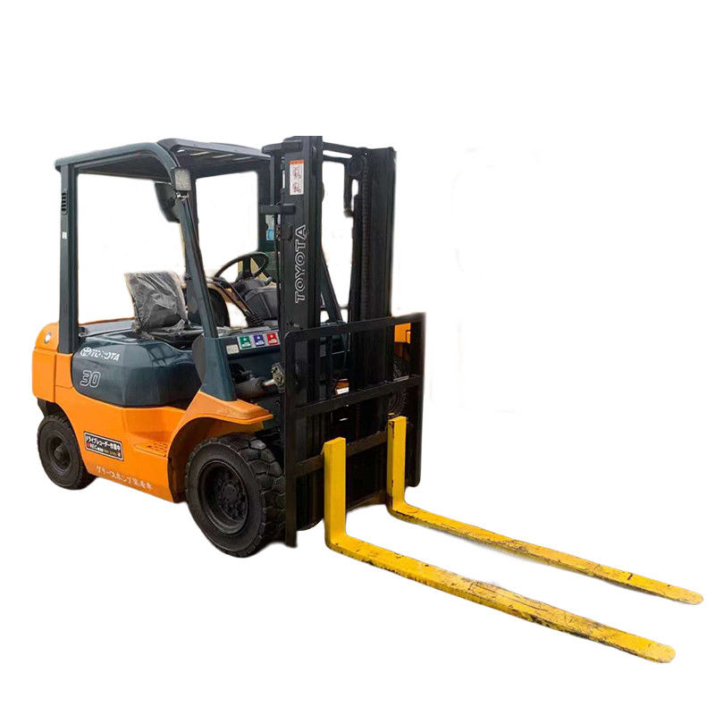 Building Material Shops Used Toyota Diesel 3 Tons 7F Forklift with Side Shifter 3450 KG