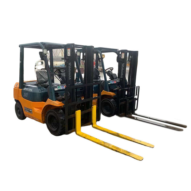 Building Material Shops Used Toyota Diesel 3 Tons 7F Forklift with Side Shifter 3450 KG