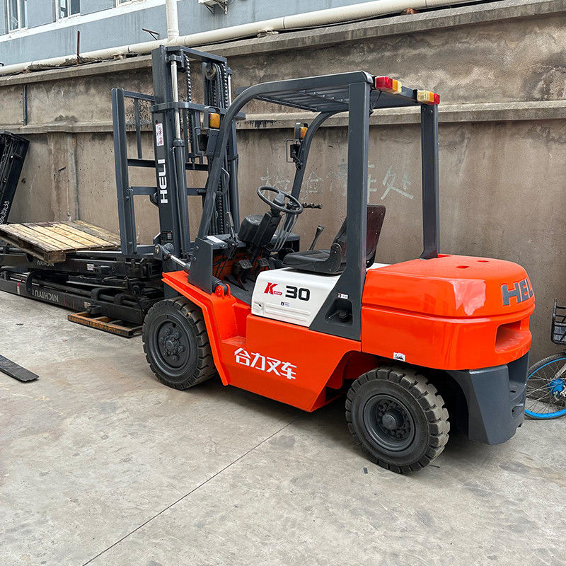 HELI 3 ton Diesel Forklift 3m Lifting Height Used 3t Forklift in Good Condition