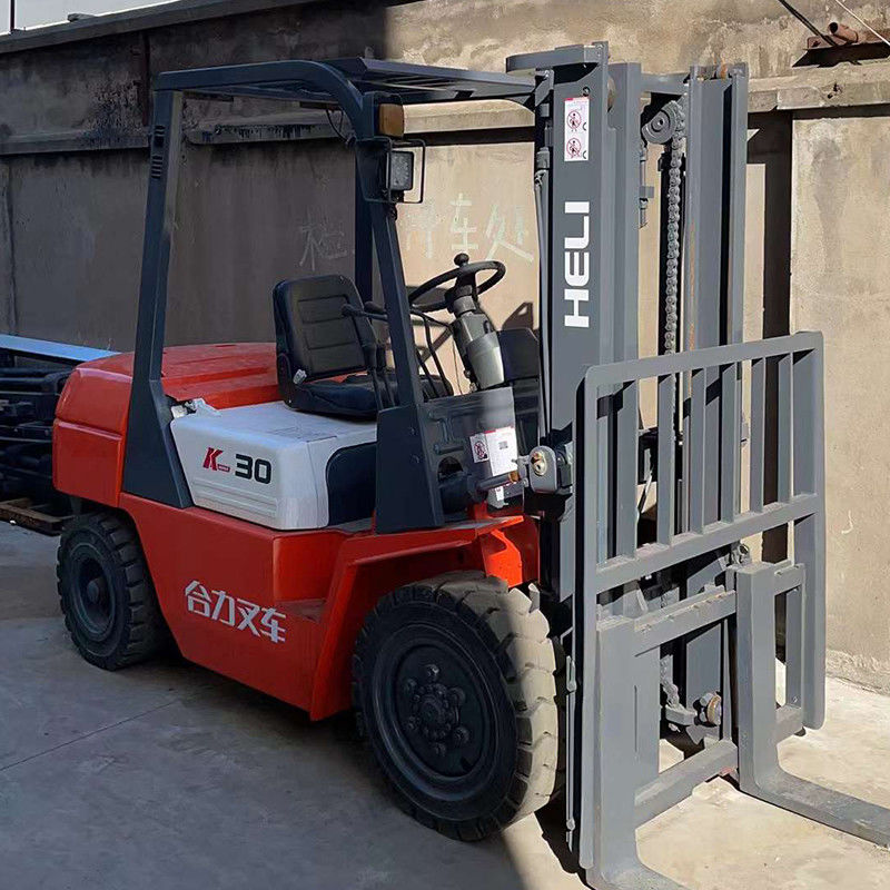 HELI 3 ton Diesel Forklift 3m Lifting Height Used 3t Forklift in Good Condition