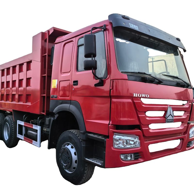 5600mm*2300mm*1500mm Cargo Tank 6X4 Used Tipper Truck 371HP 25tons HOWO Dump Truck