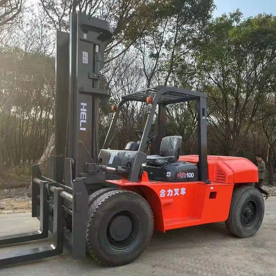 10 ton diesel 4x4 forklift cpcd100 3m 4.5m 6m by Heli for Machinery Repair Shops