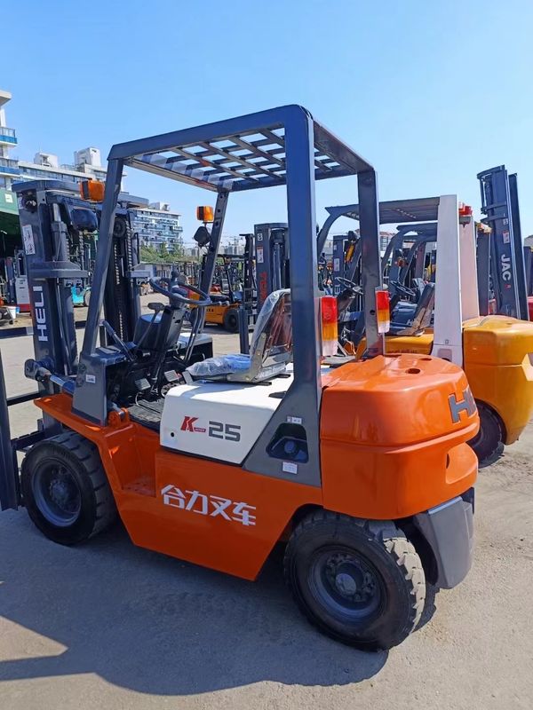 1160mm Over Width 2.5ton HELI Used Forklift with Front Overhang of 465mm