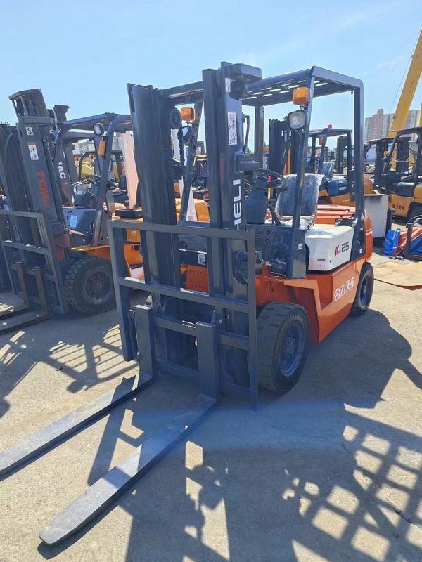 1160mm Over Width 2.5ton HELI Used Forklift with Front Overhang of 465mm