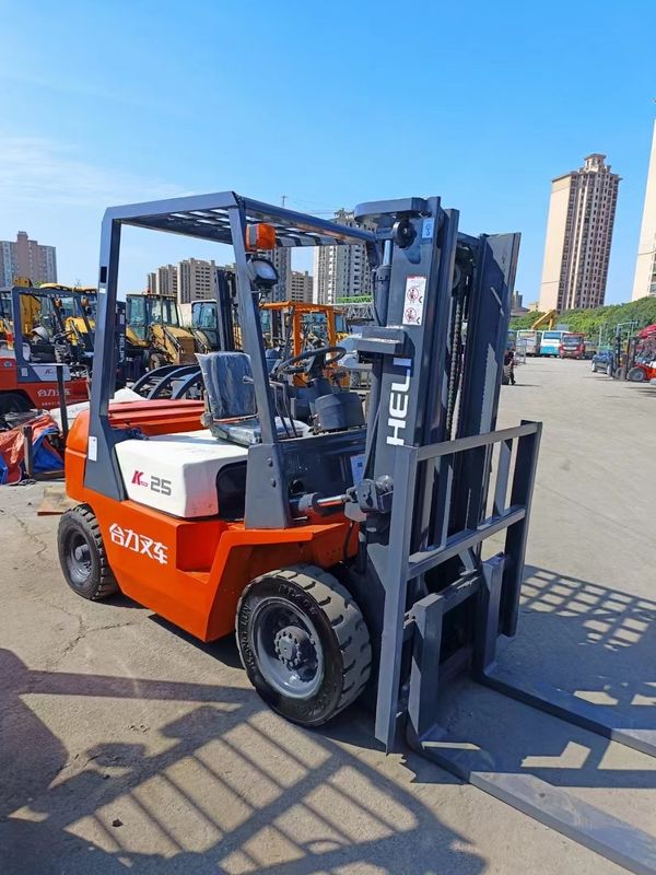 1160mm Over Width 2.5ton HELI Used Forklift with Front Overhang of 465mm